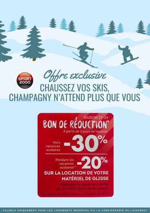 T3 Champagny-En-Vanoise Avec Terrasse Plein Sud La Plagne Exterior foto